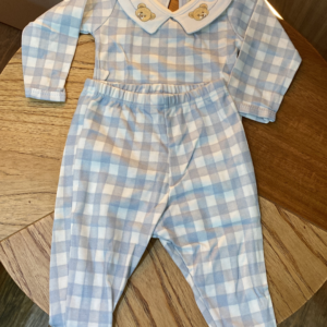 Kit Body Xadrez Gola Urso Mini & Co - P